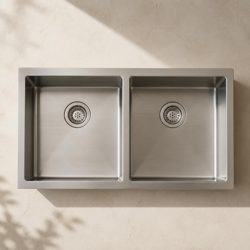Large double bowl · 37×18 & 45×20