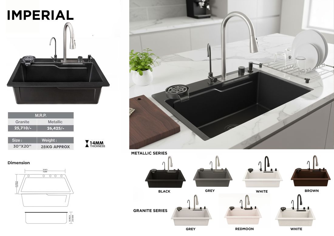 Imperial quartz sink