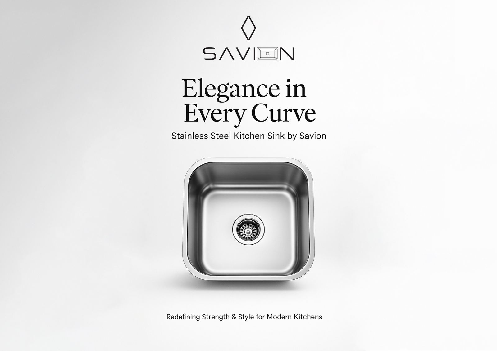 Savion stainless steel kitchen sink
